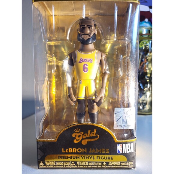 Funko Gold LeBron James Series 1 5” NBA Los Angeles Lakers Figure NIB preowned - Picture 6 of 9
